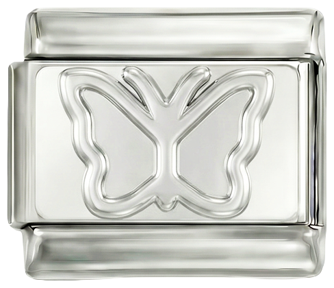POR AÑADIR - Mariposa, en plata