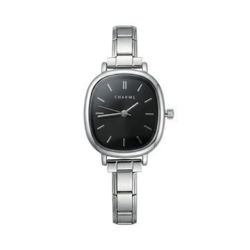 Reloj Capri plata – Edición esfera negra