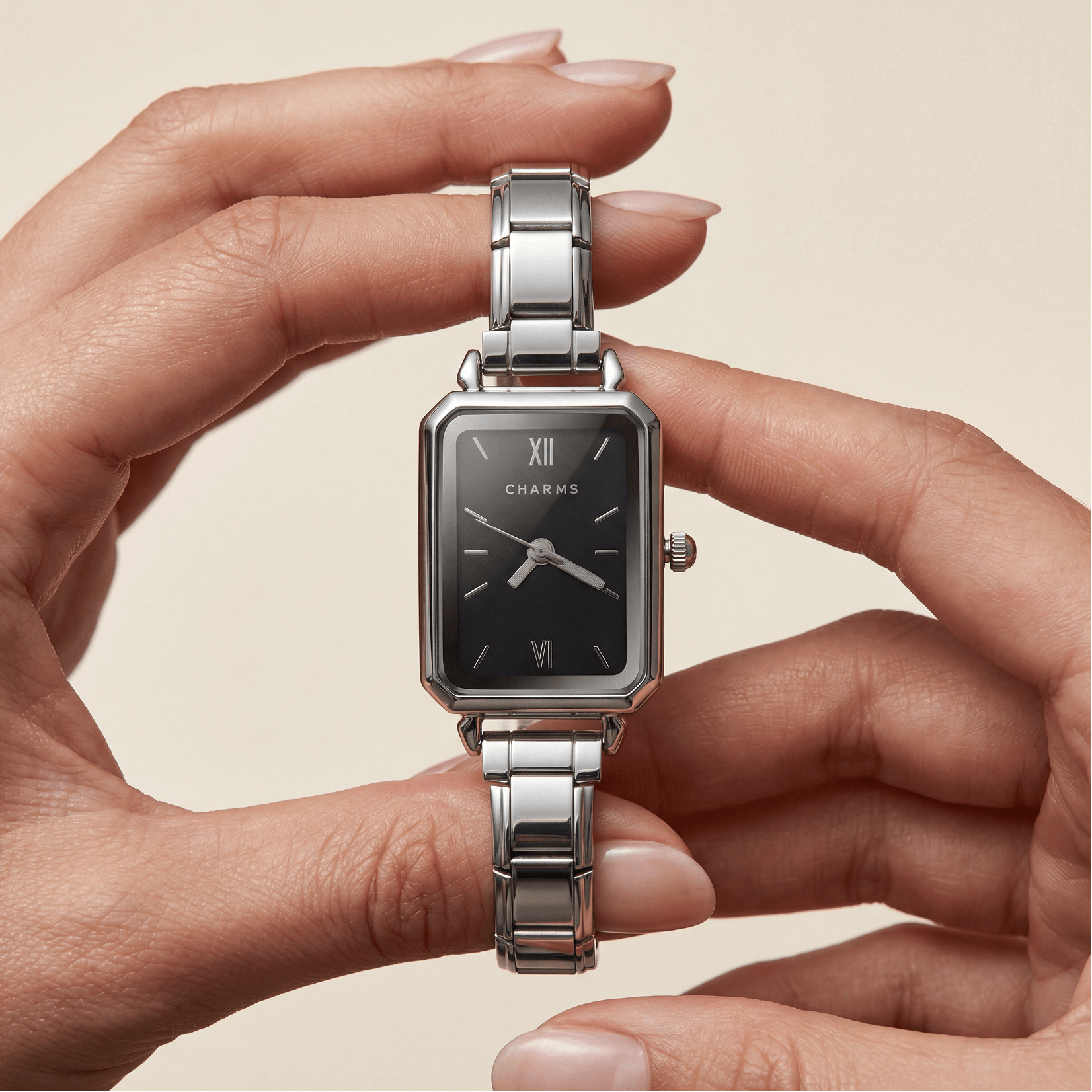 Como – Edición plateada con esfera negra