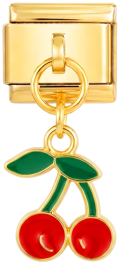 Par de color cereza y dorado