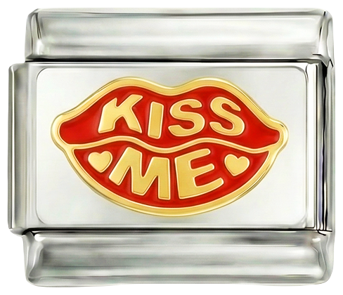 Labios rojos, bésame, en plata