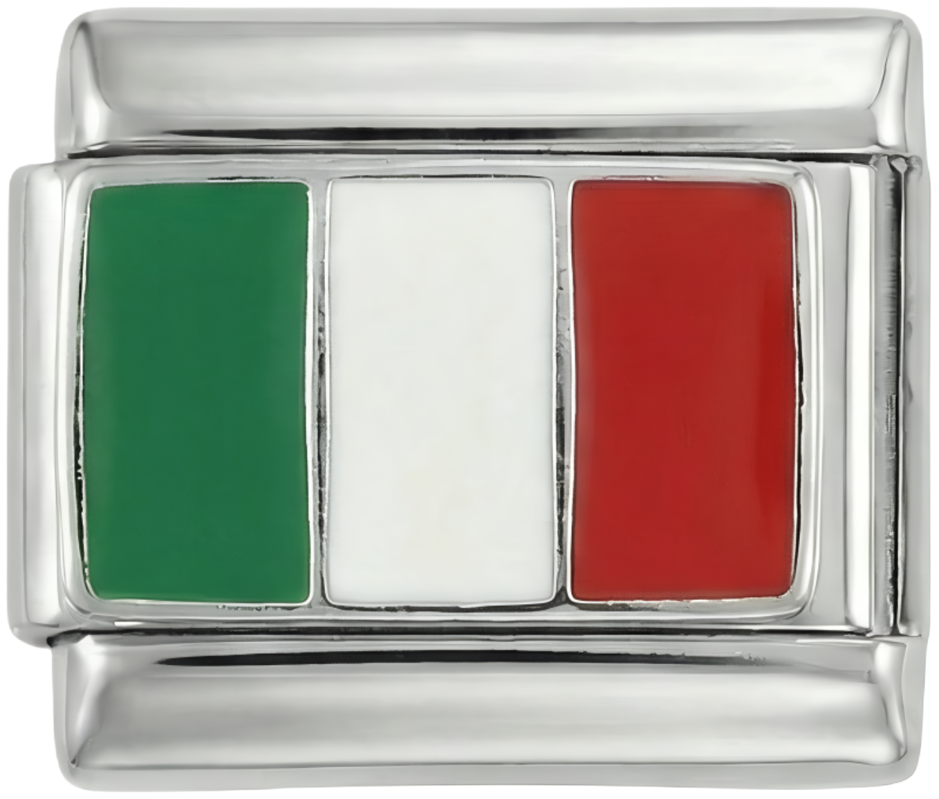 Bandera de Italia, en Plata
