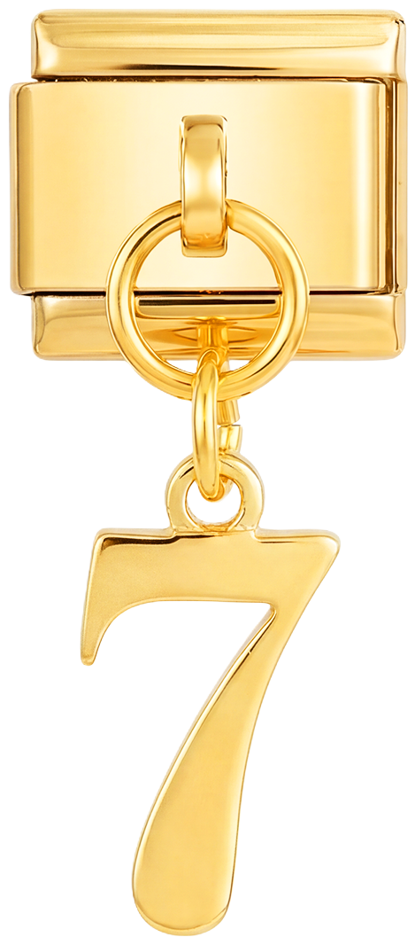 Number 7, Hanging, on Gold - number-7-hanging-on-gold.png