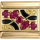 Insignia belga con piedras