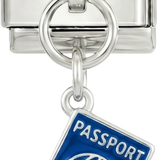 Pendiente de añadir - Blue Passport, en plata
