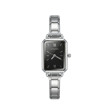 Reloj Como plata – Edición esfera negra
