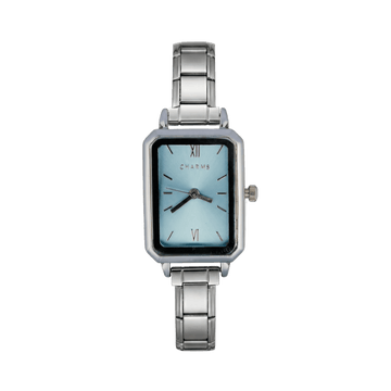Reloj Como plata – Edición esfera azul