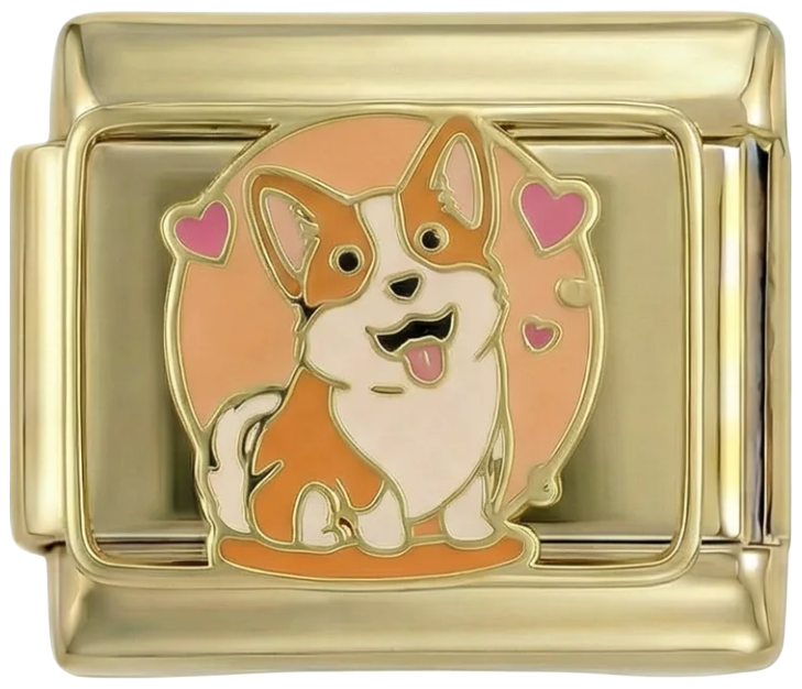 Corgi en oro