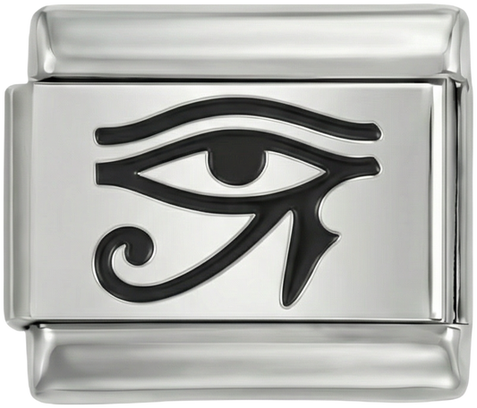 Egyptian Eye in Black, on Silver - Egyptian-Eye-in-Black-on-Silver.png