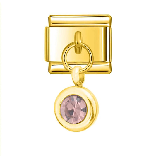 Birthstone January, on Gold - Charms Official