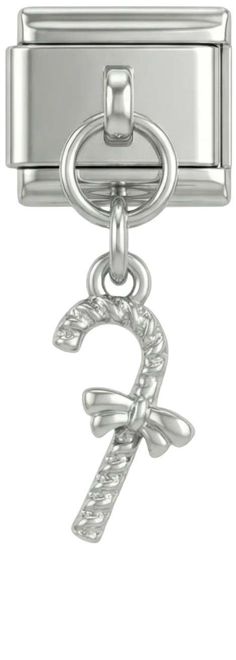 Christmas Candy Cane, Silver - christmas-candy-cane-silver.png