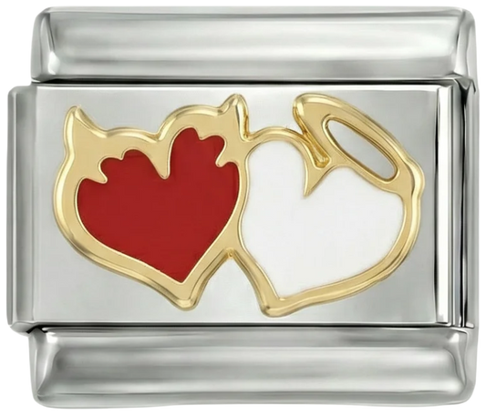 Demon and Angel Hearts on Silver - demon-and-angel-hearts-on-silver.png