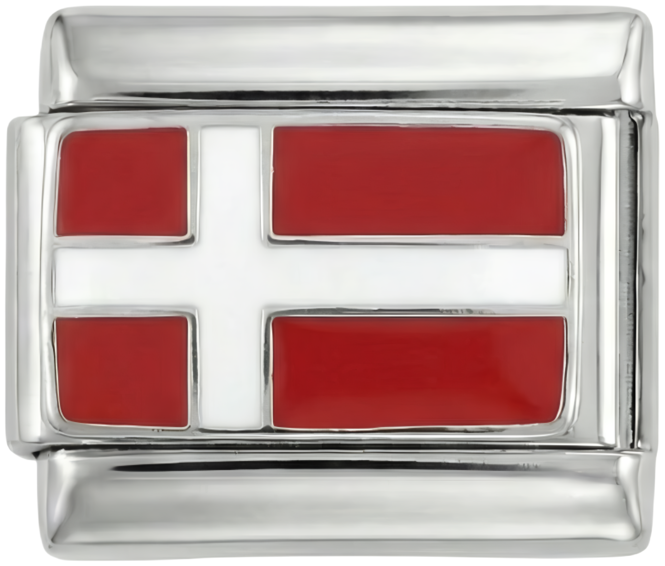 Denmark Flag, on Silver - denmark-flag-on-silver.png