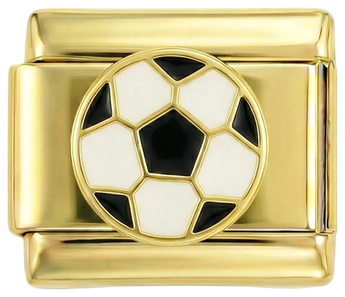 Balón de fútbol dorado