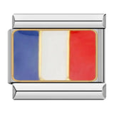 Bandera de Francia, en plata