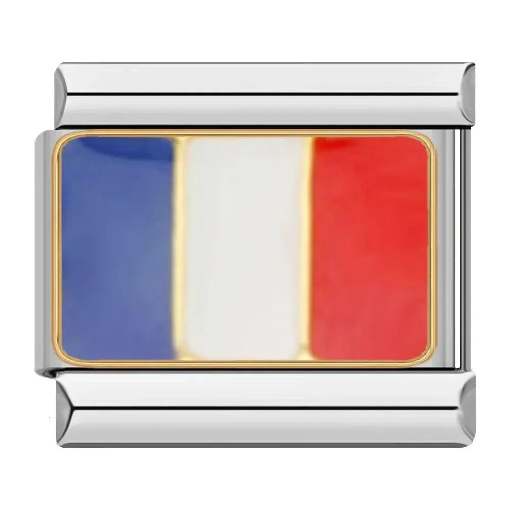 Bandera de Francia, en plata