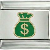 Bag of Dollars, Green and Gold
