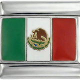 Bandera de México, en plata