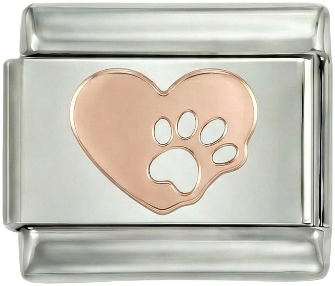 Rose Gold Heart with Cat Paw - rose-gold-heart-with-cat-paw.png